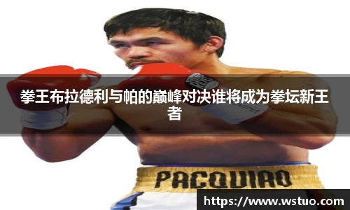 拳王布拉德利与帕的巅峰对决谁将成为拳坛新王者